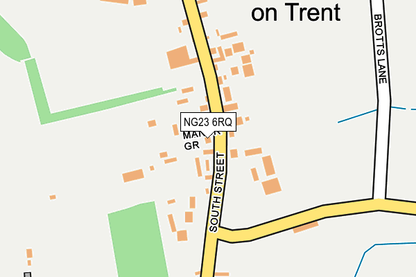 NG23 6RQ map - OS OpenMap – Local (Ordnance Survey)