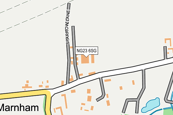 NG23 6SG map - OS OpenMap – Local (Ordnance Survey)