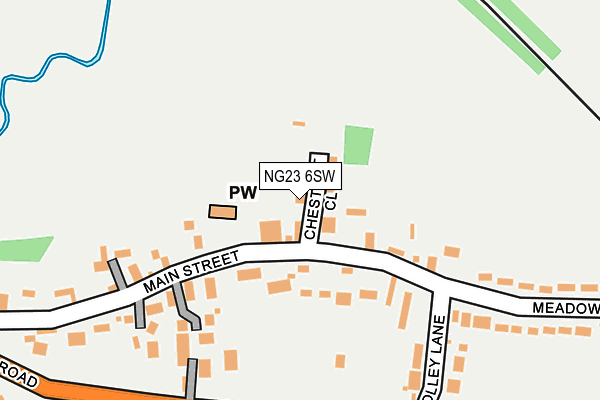 NG23 6SW map - OS OpenMap – Local (Ordnance Survey)