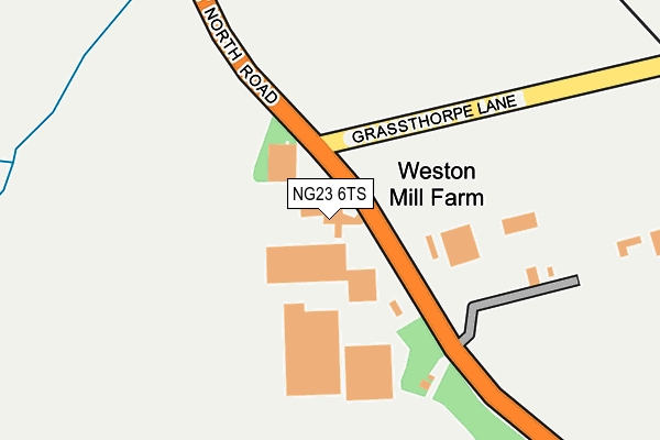 NG23 6TS map - OS OpenMap – Local (Ordnance Survey)