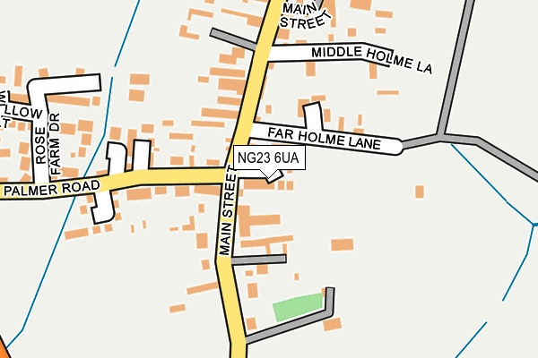NG23 6UA map - OS OpenMap – Local (Ordnance Survey)
