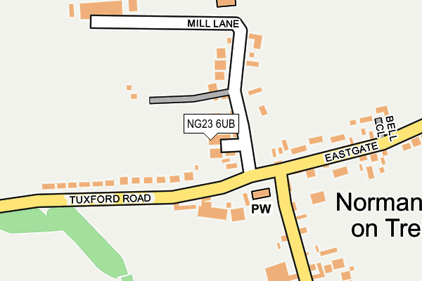 NG23 6UB map - OS OpenMap – Local (Ordnance Survey)