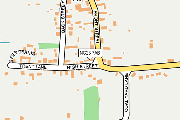 NG23 7AB map - OS OpenMap – Local (Ordnance Survey)