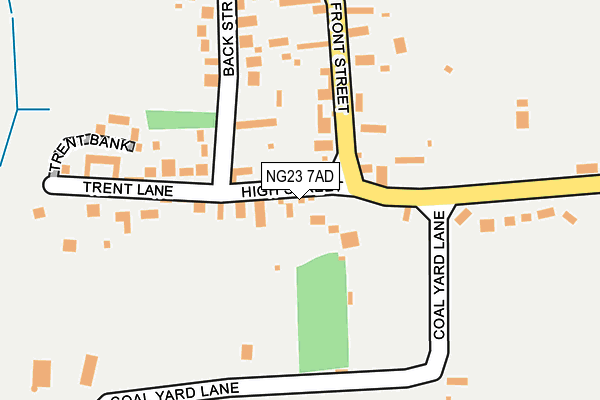 NG23 7AD map - OS OpenMap – Local (Ordnance Survey)