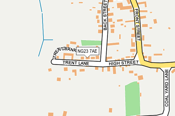 NG23 7AE map - OS OpenMap – Local (Ordnance Survey)