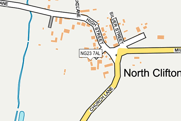 NG23 7AL map - OS OpenMap – Local (Ordnance Survey)