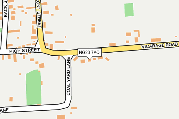 NG23 7AQ map - OS OpenMap – Local (Ordnance Survey)