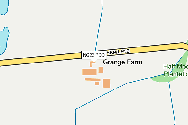 NG23 7DD map - OS OpenMap – Local (Ordnance Survey)