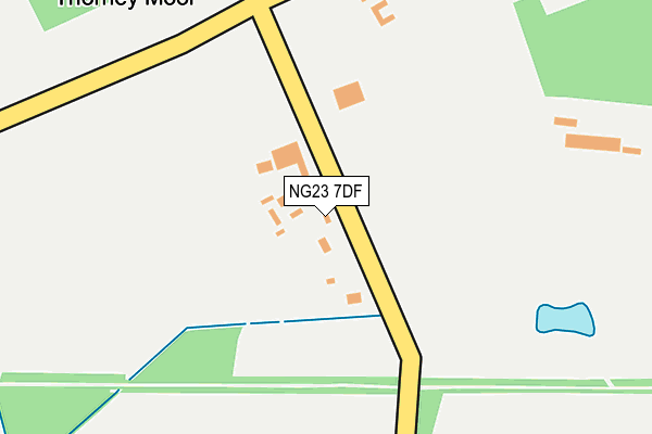 NG23 7DF map - OS OpenMap – Local (Ordnance Survey)