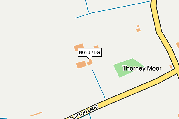 NG23 7DG map - OS OpenMap – Local (Ordnance Survey)