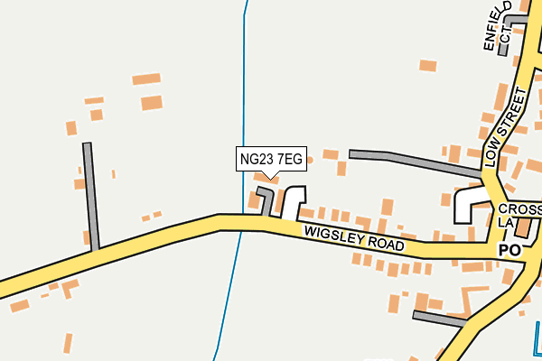 NG23 7EG map - OS OpenMap – Local (Ordnance Survey)