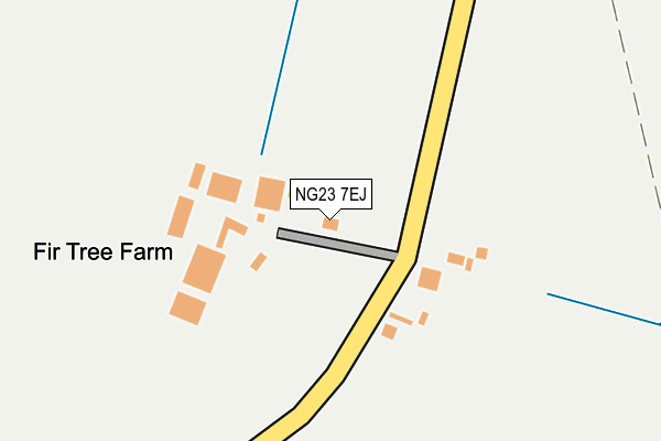 NG23 7EJ map - OS OpenMap – Local (Ordnance Survey)