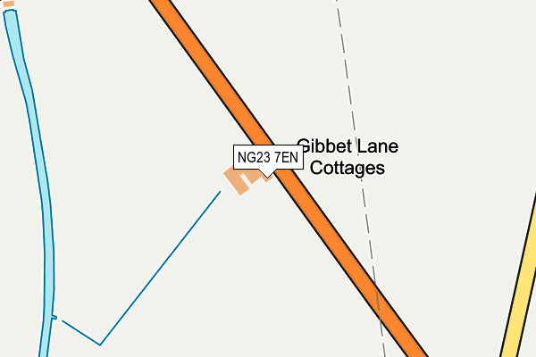 NG23 7EN map - OS OpenMap – Local (Ordnance Survey)