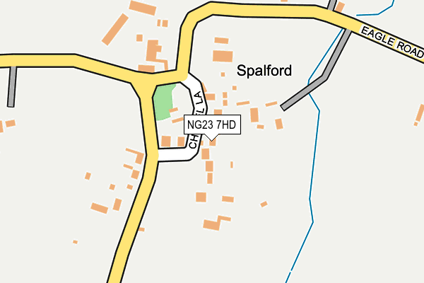 NG23 7HD map - OS OpenMap – Local (Ordnance Survey)