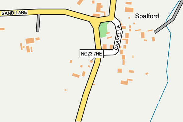 NG23 7HE map - OS OpenMap – Local (Ordnance Survey)