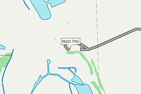 NG23 7HQ map - OS OpenMap – Local (Ordnance Survey)
