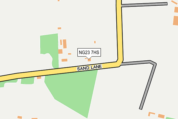 NG23 7HS map - OS OpenMap – Local (Ordnance Survey)