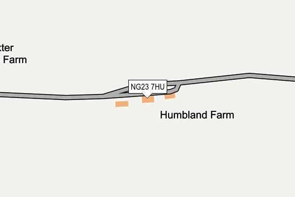 NG23 7HU map - OS OpenMap – Local (Ordnance Survey)