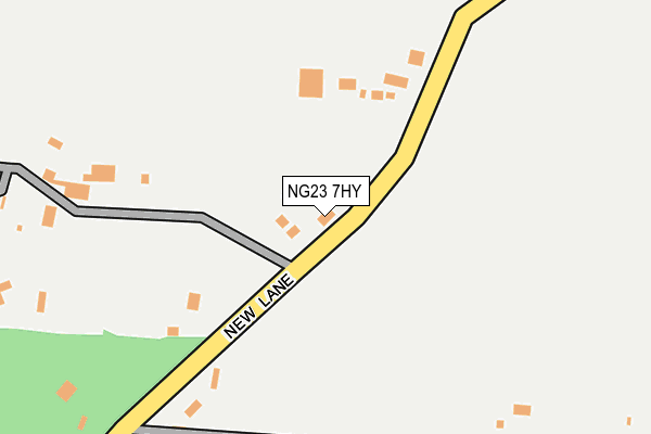 NG23 7HY map - OS OpenMap – Local (Ordnance Survey)