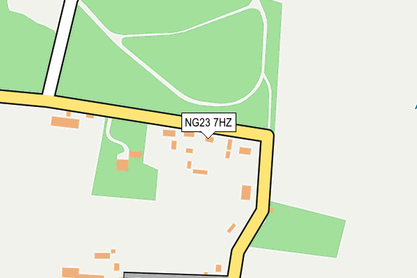 NG23 7HZ map - OS OpenMap – Local (Ordnance Survey)