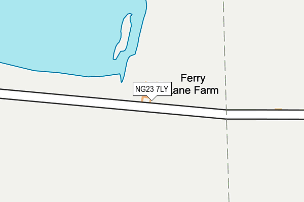 NG23 7LY map - OS OpenMap – Local (Ordnance Survey)