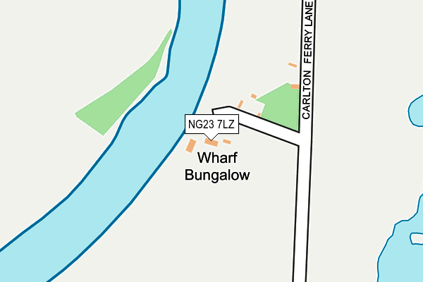 NG23 7LZ map - OS OpenMap – Local (Ordnance Survey)