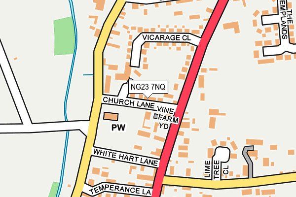 Map of J D WARRINGTON BUILDERS LIMITED at local scale