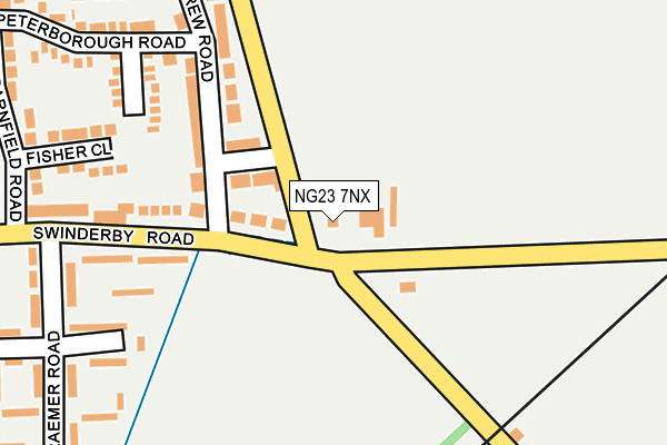 NG23 7NX map - OS OpenMap – Local (Ordnance Survey)