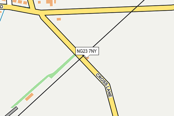 NG23 7NY map - OS OpenMap – Local (Ordnance Survey)