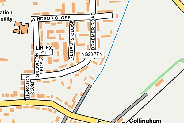 NG23 7PN map - OS OpenMap – Local (Ordnance Survey)