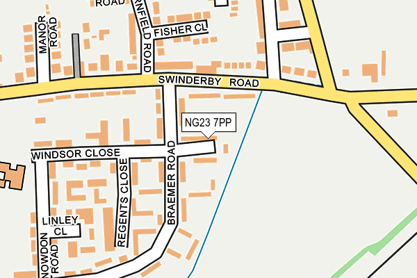 NG23 7PP map - OS OpenMap – Local (Ordnance Survey)