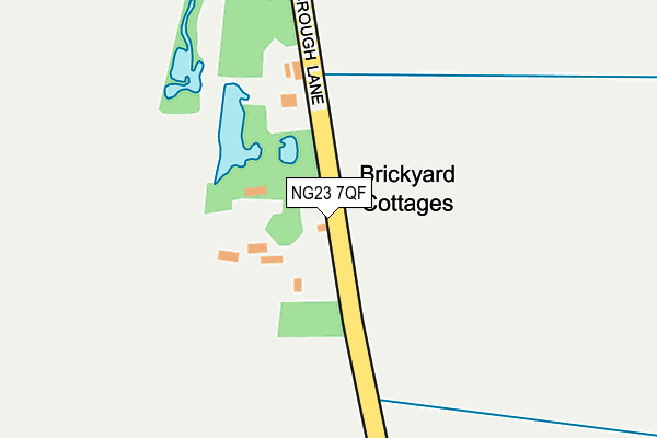 NG23 7QF map - OS OpenMap – Local (Ordnance Survey)