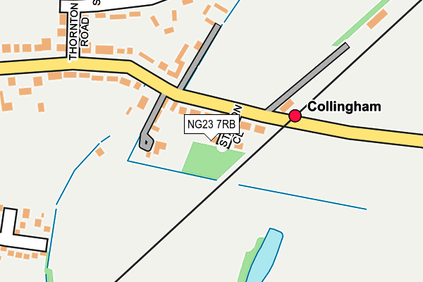 NG23 7RB map - OS OpenMap – Local (Ordnance Survey)