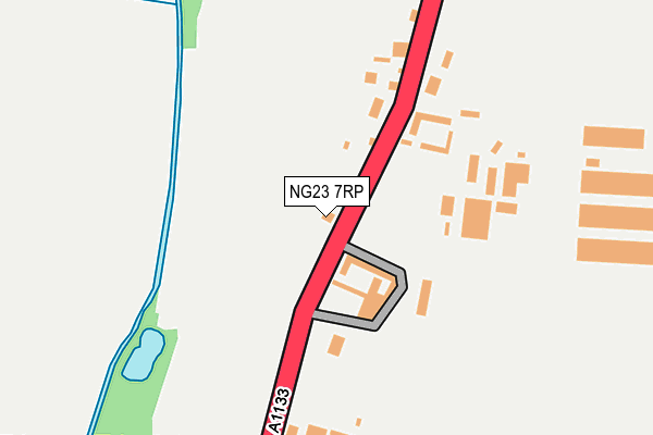 NG23 7RP map - OS OpenMap – Local (Ordnance Survey)