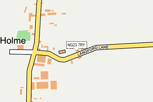 NG23 7RY map - OS OpenMap – Local (Ordnance Survey)