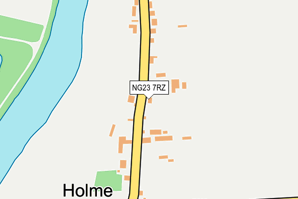 NG23 7RZ map - OS OpenMap – Local (Ordnance Survey)