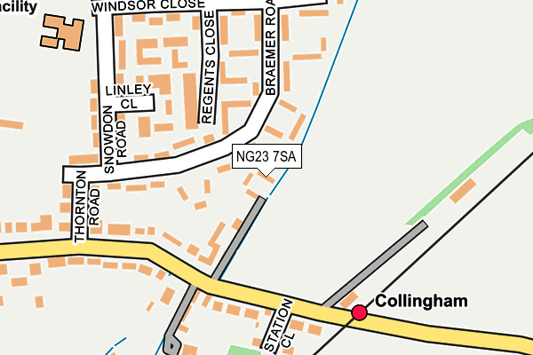 NG23 7SA map - OS OpenMap – Local (Ordnance Survey)