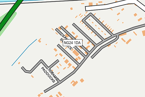 NG24 1DA map - OS OpenMap – Local (Ordnance Survey)