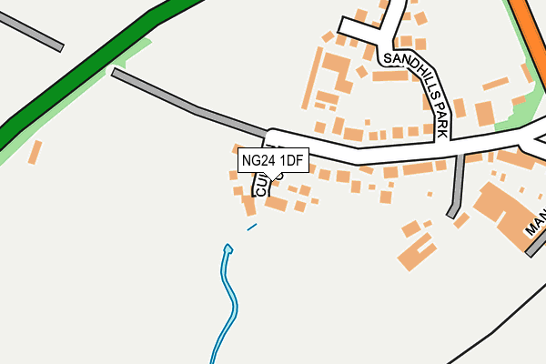 NG24 1DF map - OS OpenMap – Local (Ordnance Survey)
