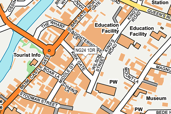 NG24 1DR map - OS OpenMap – Local (Ordnance Survey)