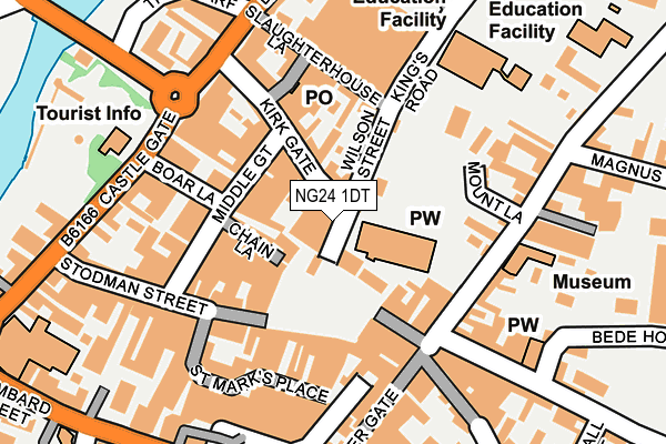 NG24 1DT map - OS OpenMap – Local (Ordnance Survey)