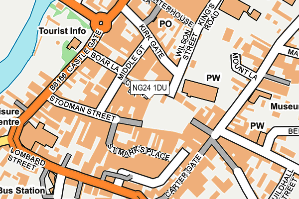 NG24 1DU map - OS OpenMap – Local (Ordnance Survey)