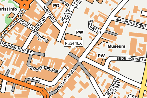 NG24 1EA map - OS OpenMap – Local (Ordnance Survey)