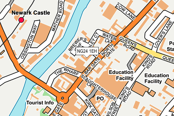 NG24 1EH map - OS OpenMap – Local (Ordnance Survey)