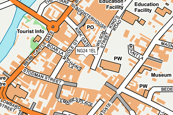NG24 1EL map - OS OpenMap – Local (Ordnance Survey)