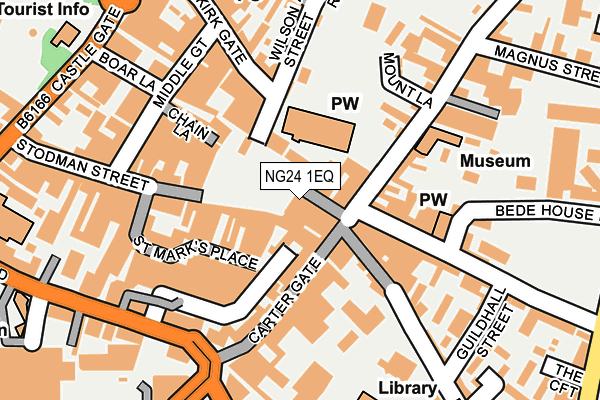 NG24 1EQ map - OS OpenMap – Local (Ordnance Survey)