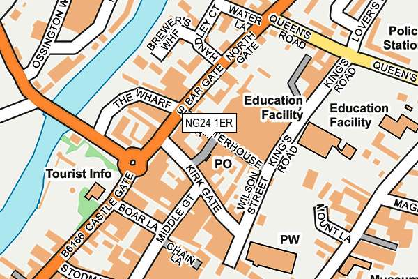 NG24 1ER map - OS OpenMap – Local (Ordnance Survey)