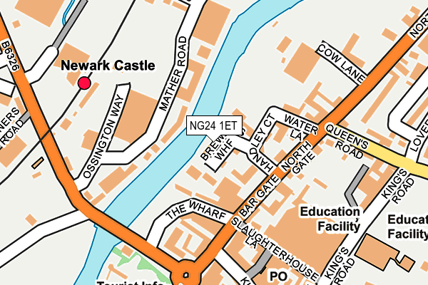 NG24 1ET map - OS OpenMap – Local (Ordnance Survey)