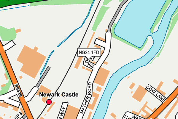 NG24 1FD map - OS OpenMap – Local (Ordnance Survey)