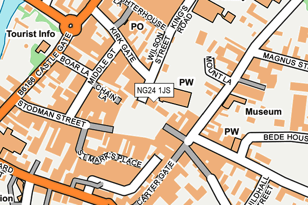 NG24 1JS map - OS OpenMap – Local (Ordnance Survey)